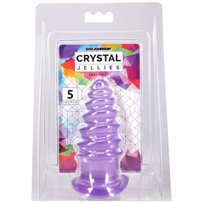 Crystal Jellies Anal Twist 5 Inch Purple
