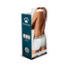 Packaging of Prowler white trunk underwear with rainbow waistband shown on male model from the back.