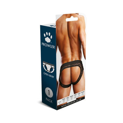 Prowler Black Lace Open Brief