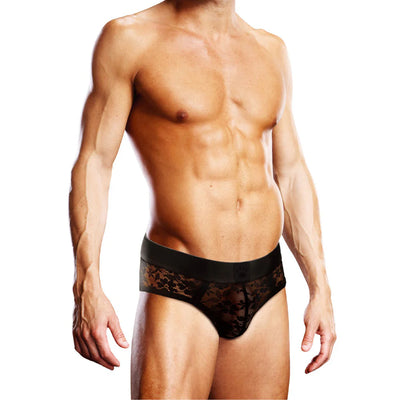 Prowler Black Lace Brief