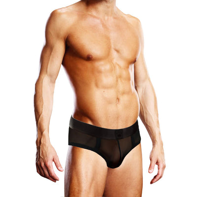 Prowler Black Mesh Brief