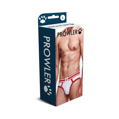 Prowler White/red Brief