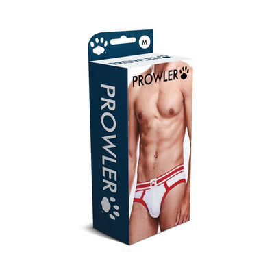 Prowler White/red Brief