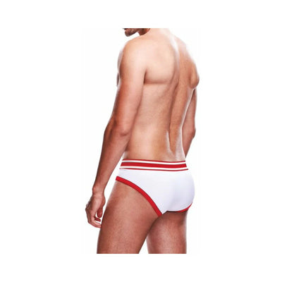 Prowler White/red Brief