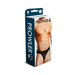 Packaging box for Prowler Black Mesh Jock featuring a male model wearing the black breathable mesh jockstrap.