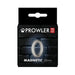 Packaging of Prowler Red Magnetic Ring 38mm steel cock ring against a dark brick background.