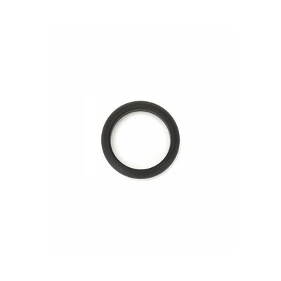 Black silicone ring with smooth finish, 42mm diameter, designed for comfort and performance.