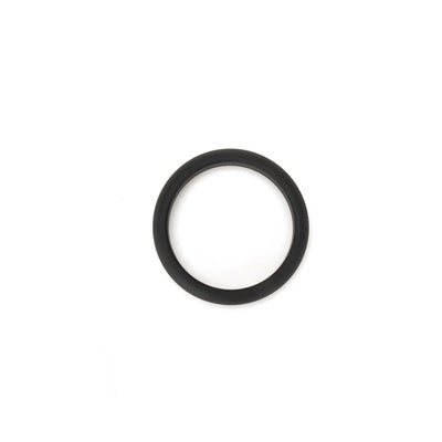 Black silicone ring with smooth texture, 55mm diameter, shown on white background.