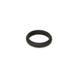 Black silicone ring with smooth finish, designed for comfort and durability, shown on a white background.