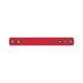 Red silicone adjustable strap with multiple snap button closures for a customizable fit.