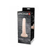 Packaging box of Prowler Red Ultra Cock 6.5 realistic dildo with suction cup base against a gray brick background.