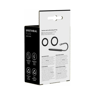 Packaging box of Prowler Red Urethral Plug and Ring showing product details and care instructions.