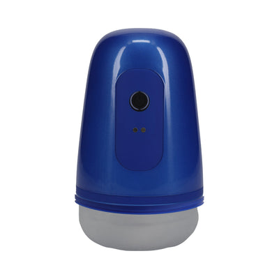 PUMPED Vibrobator Masturbator Negative Pressure Suction Vibration Metallic Blue