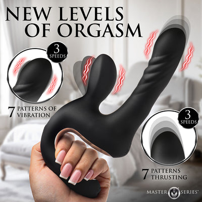 Master Series Thrust Pounder Thrusting Silicone Vibrator