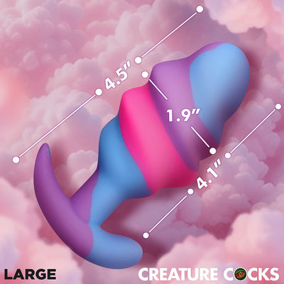 Creature Cock Unicorn Swirl Butt Plug