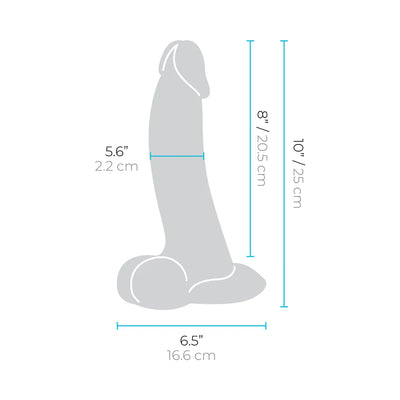 B-vibe Slipskin Dildo Curve 10 Moc