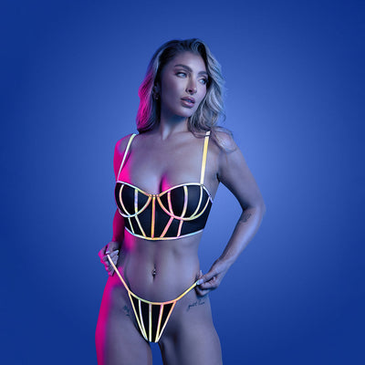 Fantasy Lingerie Glow Solar Flare Underwire Bra & Panty