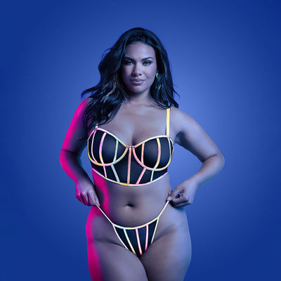 Fantasy Lingerie Glow Solar Flare Underwire Bra & Panty