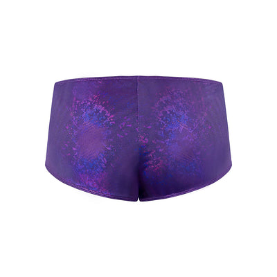 Magic Silk Glimmer Mini Boy Short Purple Disco