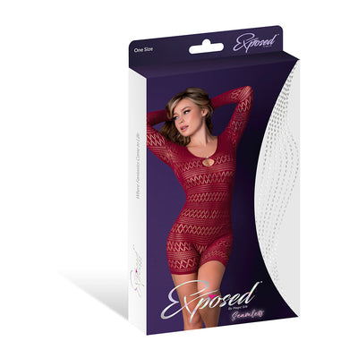 Magic Silk Seamless Long Sleeve Romper One Size Queen