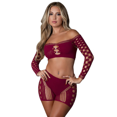 Magic Silk Seamless Crop Top & Short Set