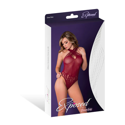 Magic Silk Seamless Crotchless Teddy One Size Queen