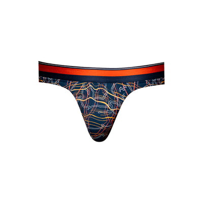 Male Power Soo Cumfy Thong Navy/Orange