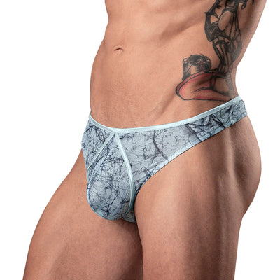 Male Power Marble Mesh Mini Moonshine Silver Blue