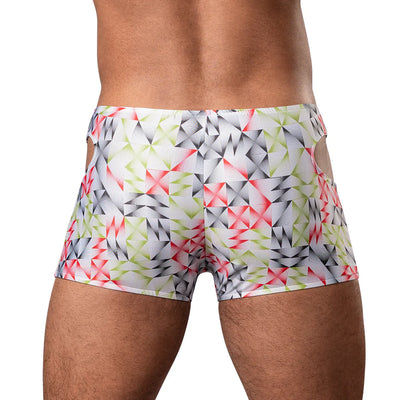 Male Power Cut It Out! Cutout Mini Short Red/Black
