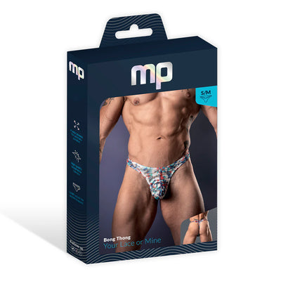 Male Power Your Lace Or Mine Bong Thong Geometric