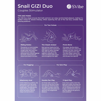 SVibe Snail GIZI Duo Couples Stimulator