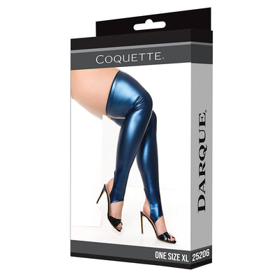Coquette Darque Stockings Blue
