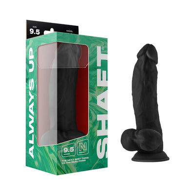 Shaft Model N 9.5 in. Liquid Silicone Dong with Balls