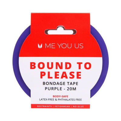 Me You Us Bound To Please Bondage Tape Restraints Purple 20m