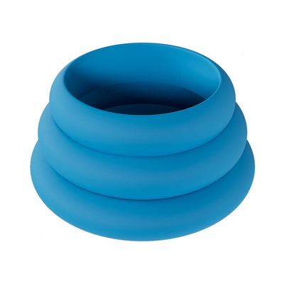 LEVELZ Wide O Silicone Cock Ring Set of 3 (30mm/35mm/42mm)