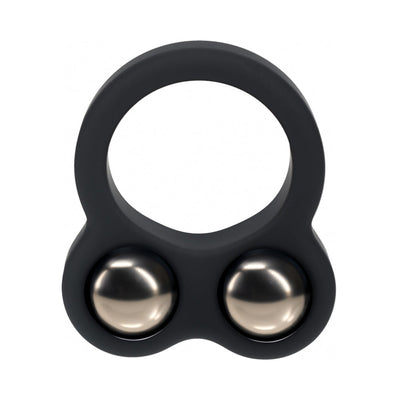 LEVELZ Liquid Silicone Double Weighted Ball Cock Ring