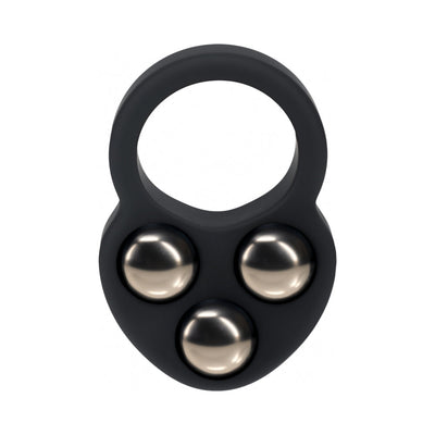 LEVELZ Liquid Silicone Triple Weighted Ball Cock Ring