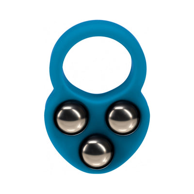 LEVELZ Liquid Silicone Triple Weighted Ball Cock Ring