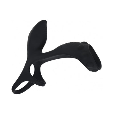 LEVELZ Vibrating Silicone Cock & Ball Ring with Shaft Loop