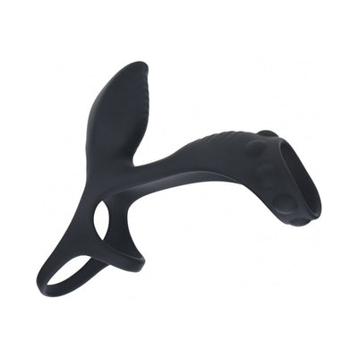 LEVELZ Vibrating Silicone Cock & Ball Ring with Shaft Loop