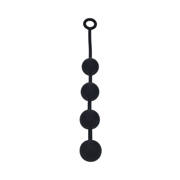 LEVELZ Round Silicone Anal Balls XLarge 50mm Black