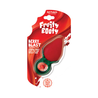 Fruity Booty Berry Buzz Strawberry Vibe Ring Liquid Silicone Multi-Speed Rechargeable