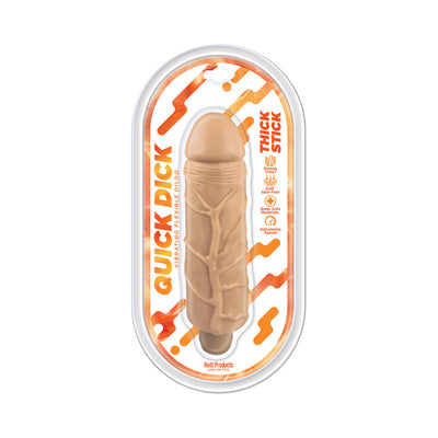 Quick Dick Thick Stick Multi-Speed Vibration Realistic Dildo 7.75in