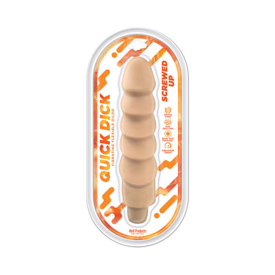 Quick Dick Screwed Up Multi-Speed Vibration Realistic Dildo 8.5in