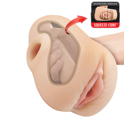 PDX Plus Pussy Pounder Squeeze Stroker Light