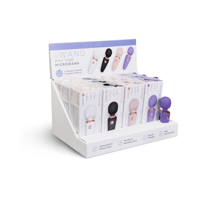 Le Wand Mini Micro Wand Prepacked 12-Piece Counter Display with Tester