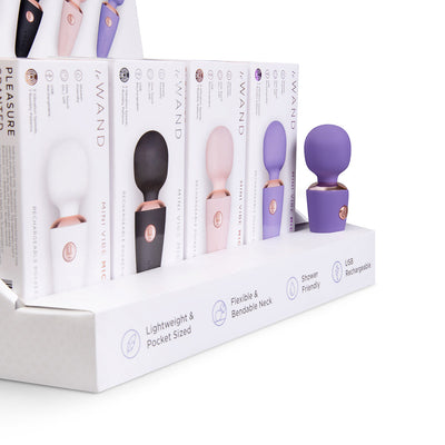 Le Wand Mini Micro Wand Prepacked 12-Piece Counter Display with Tester