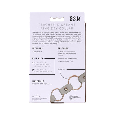 Sportsheets Sex & Mischief Peaches n CreaMe Ring Day Collar