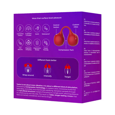 SVibe Snail Twinn Finger Vibrator Cherry