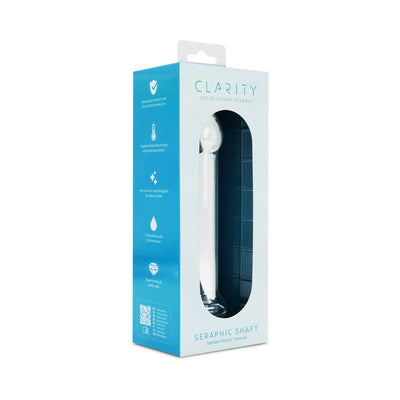 Clarity Seraphic Shaft Glass Dildo Components Box